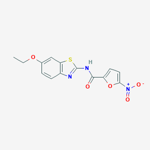 molecular formula C14H11N3O5S B251045 N-(6-ethoxy-1,3-benzothiazol-2-yl)-5-nitrofuran-2-carboxamide 