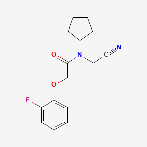 molecular formula C15H17FN2O2 B2510471 N-(cyanomethyl)-N-cyclopentyl-2-(2-fluorophenoxy)acetamide CAS No. 2094479-50-0