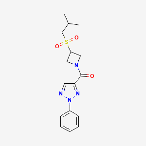 (3-(isobutylsulfonyl)azetidin-1-yl)(2-phenyl-2H-1,2,3-triazol-4-yl)methanone