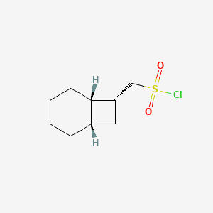 [(1S,6S,7R)-7-Bicyclo[4.2.0]octanyl]methanesulfonyl chloride