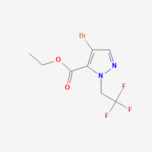ethyl 4-bromo-1-(2,2,2-trifluoroethyl)-1H-pyrazole-5-carboxylate