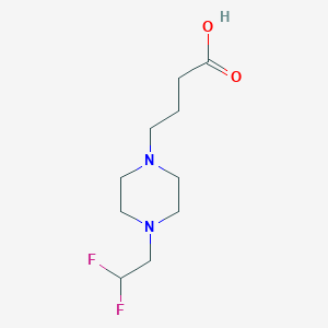 4-[4-(2,2-Difluoroethyl)piperazin-1-yl]butanoic acid