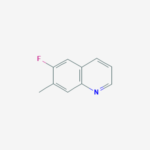 molecular formula C10H8FN B2510501 6-Fluoro-7-methylquinoline CAS No. 1420789-98-5