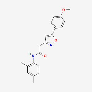 molecular formula C20H20N2O3 B2510533 N-(2,4-dimethylphenyl)-2-[5-(4-methoxyphenyl)-1,2-oxazol-3-yl]acetamide CAS No. 953254-93-8