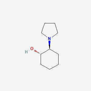 molecular formula C10H19NO B2510541 (1S,2S)-2-(pyrrolidin-1-yl)cyclohexan-1-ol CAS No. 14909-81-0; 174293-29-9