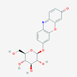 molecular formula C18H17NO8 B025106 Resorufin beta-D-glucopyranoside CAS No. 101490-85-1