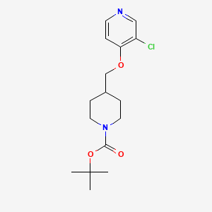 molecular formula C16H23ClN2O3 B2510604 Tert-butyl 4-{[(3-chloropyridin-4-yl)oxy]methyl}piperidine-1-carboxylate CAS No. 2379987-87-6
