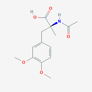 molecular formula C14H19NO5 B2510634 (2S)-3-(3,4-dimethoxyphenyl)-2-acetamido-2-methylpropanoic acid CAS No. 16825-27-7