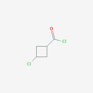 molecular formula C5H6Cl2O B2510653 3-chlorocyclobutane-1-carbonyl Chloride CAS No. 30494-32-7