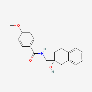 molecular formula C19H21NO3 B2510681 N-[(2-hydroxy-1,2,3,4-tetrahydronaphthalen-2-yl)methyl]-4-methoxybenzamide CAS No. 1705651-00-8