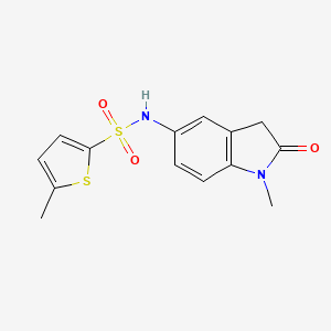 5-methyl-N-(1-methyl-2-oxoindolin-5-yl)thiophene-2-sulfonamide