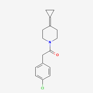 2-(4-Chlorophenyl)-1-(4-cyclopropylidenepiperidin-1-yl)ethanone