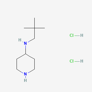 molecular formula C10H24Cl2N2 B2510749 N-Neopentylpiperidine-4-amine dihydrochloride CAS No. 1233958-35-4