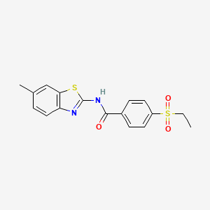 4-(ethylsulfonyl)-N-(6-methylbenzo[d]thiazol-2-yl)benzamide
