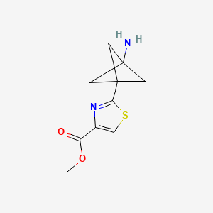 Methyl 2-(3-aminobicyclo[1.1.1]pent-1-yl)-1,3-thiazole-4-carboxylate