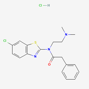 N-(6-chlorobenzo[d]thiazol-2-yl)-N-(2-(dimethylamino)ethyl)-2-phenylacetamide hydrochloride