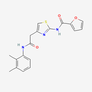 molecular formula C18H17N3O3S B2510764 N-(4-(2-((2,3-dimethylphenyl)amino)-2-oxoethyl)thiazol-2-yl)furan-2-carboxamide CAS No. 921562-66-5