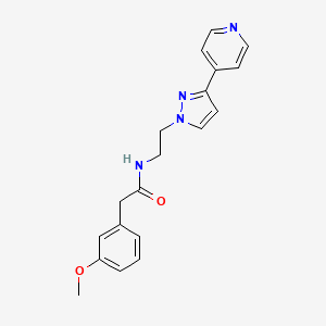 2-(3-methoxyphenyl)-N-(2-(3-(pyridin-4-yl)-1H-pyrazol-1-yl)ethyl)acetamide