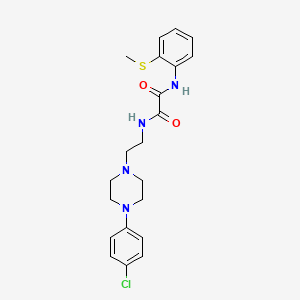 N1-(2-(4-(4-chlorophenyl)piperazin-1-yl)ethyl)-N2-(2-(methylthio)phenyl)oxalamide