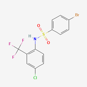 4-bromo-N-[4-chloro-2-(trifluoromethyl)phenyl]benzenesulfonamide