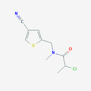 2-Chloro-N-[(4-cyanothiophen-2-yl)methyl]-N-methylpropanamide