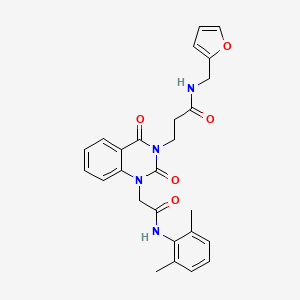3-(1-{[(2,6-dimethylphenyl)carbamoyl]methyl}-2,4-dioxo-1,2,3,4-tetrahydroquinazolin-3-yl)-N-[(furan-2-yl)methyl]propanamide
