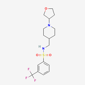 N-((1-(tetrahydrofuran-3-yl)piperidin-4-yl)methyl)-3-(trifluoromethyl)benzenesulfonamide