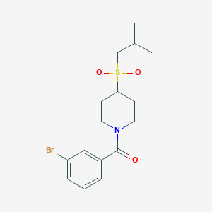 (3-Bromophenyl)(4-(isobutylsulfonyl)piperidin-1-yl)methanone