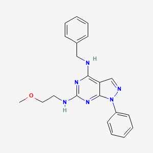 N4-benzyl-N6-(2-methoxyethyl)-1-phenyl-1H-pyrazolo[3,4-d]pyrimidine-4,6-diamine