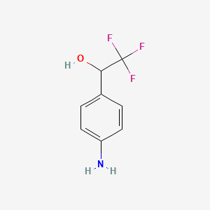 molecular formula C8H8F3NO B2510806 1-(4-Aminophenyl)-2,2,2-trifluoroethan-1-ol CAS No. 178042-35-8