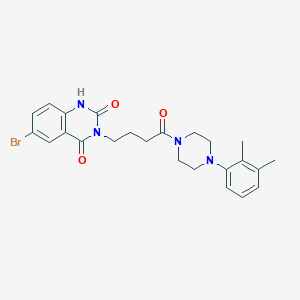 6-bromo-3-(4-(4-(2,3-dimethylphenyl)piperazin-1-yl)-4-oxobutyl)quinazoline-2,4(1H,3H)-dione