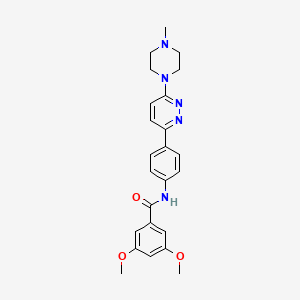3,5-dimethoxy-N-(4-(6-(4-methylpiperazin-1-yl)pyridazin-3-yl)phenyl)benzamide