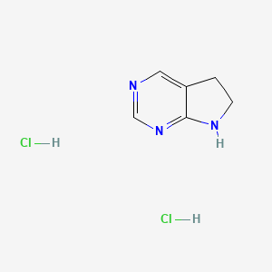 5H,6H,7H-pyrrolo[2,3-d]pyrimidine dihydrochloride