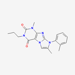 1,7-dimethyl-3-propyl-8-(o-tolyl)-1H-imidazo[2,1-f]purine-2,4(3H,8H)-dione