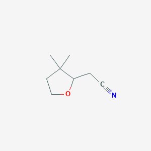 2-(3,3-Dimethyloxolan-2-yl)acetonitrile
