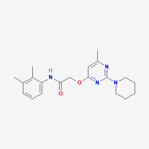 molecular formula C20H26N4O2 B2510861 N-(2,3-dimethylphenyl)-2-{[6-methyl-2-(piperidin-1-yl)pyrimidin-4-yl]oxy}acetamide CAS No. 1226450-41-4