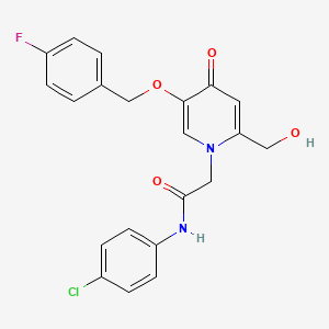 N-(4-chlorophenyl)-2-(5-((4-fluorobenzyl)oxy)-2-(hydroxymethyl)-4-oxopyridin-1(4H)-yl)acetamide