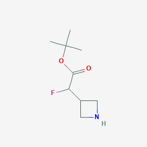 Tert-butyl 2-(azetidin-3-yl)-2-fluoroacetate