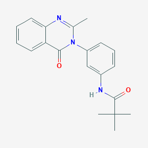 N-(3-(2-methyl-4-oxoquinazolin-3(4H)-yl)phenyl)pivalamide