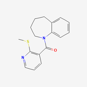 (2-Methylsulfanylpyridin-3-yl)-(2,3,4,5-tetrahydro-1-benzazepin-1-yl)methanone