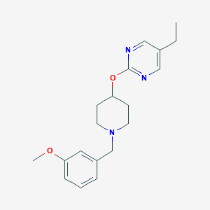 5-Ethyl-2-[1-[(3-methoxyphenyl)methyl]piperidin-4-yl]oxypyrimidine
