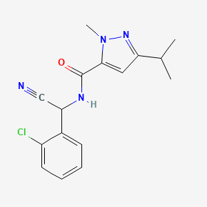 N-[(2-chlorophenyl)(cyano)methyl]-1-methyl-3-(propan-2-yl)-1H-pyrazole-5-carboxamide