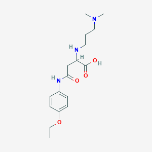 2-((3-(Dimethylamino)propyl)amino)-4-((4-ethoxyphenyl)amino)-4-oxobutanoic acid
