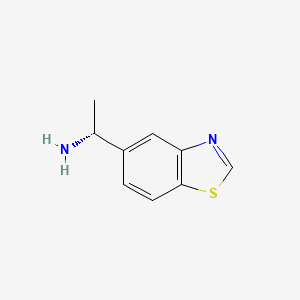 molecular formula C9H10N2S B2510905 (R)-1-(Benzo[D]thiazol-5-YL)ethan-1-amine CAS No. 2055849-03-9