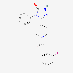 5-{1-[(2-fluorophenyl)acetyl]piperidin-4-yl}-4-phenyl-2,4-dihydro-3H-1,2,4-triazol-3-one