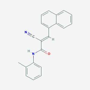 (E)-2-cyano-N-(2-methylphenyl)-3-naphthalen-1-ylprop-2-enamide