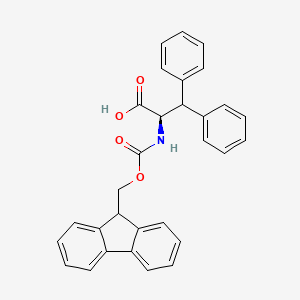 molecular formula C30H25NO4 B2510943 Fmoc-D-3,3-Diphenylalanine CAS No. 189937-46-0; 201484-50-6