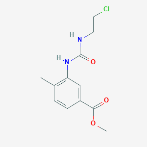 molecular formula C12H15ClN2O3 B2510962 methyl 3-{[(2-chloroethyl)carbamoyl]amino}-4-methylbenzoate CAS No. 64624-41-5