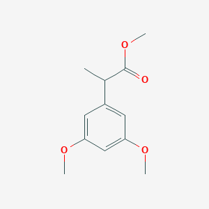 molecular formula C12H16O4 B2510971 Methyl 2-(3,5-dimethoxyphenyl)propanoate CAS No. 2023655-08-3