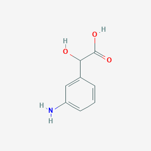 molecular formula C8H9NO3 B2511000 2-(3-Aminophenyl)-2-hydroxyacetic acid CAS No. 52944-27-1